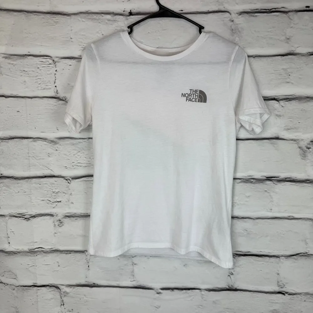 The North Face Graphic Tee Women’s Small White‎ Hiking Outdoor Casual Shirt - Picture 2 of 8